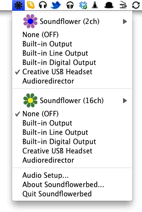 soundflower screen recording